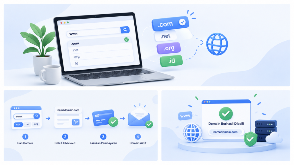 cara membeli domain